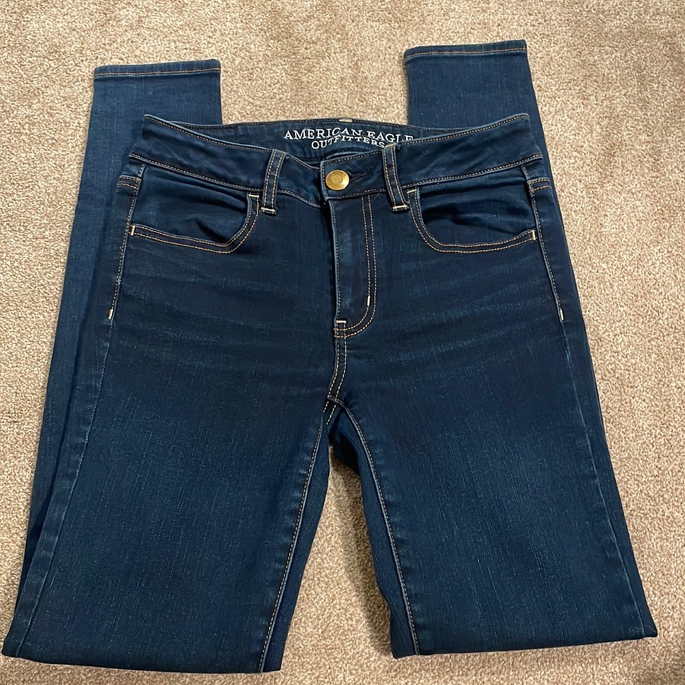 American Eagle Outfitters Deep Indigo Jeggings